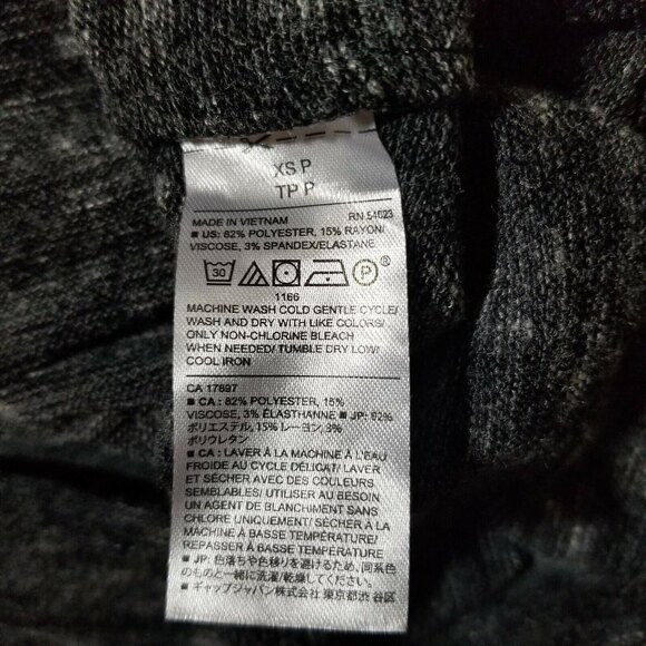 Banana Republic Cowl Neck Smokey Knit Sweater Dress Womens Gray Size XS p NWT - Picture 8 of 9